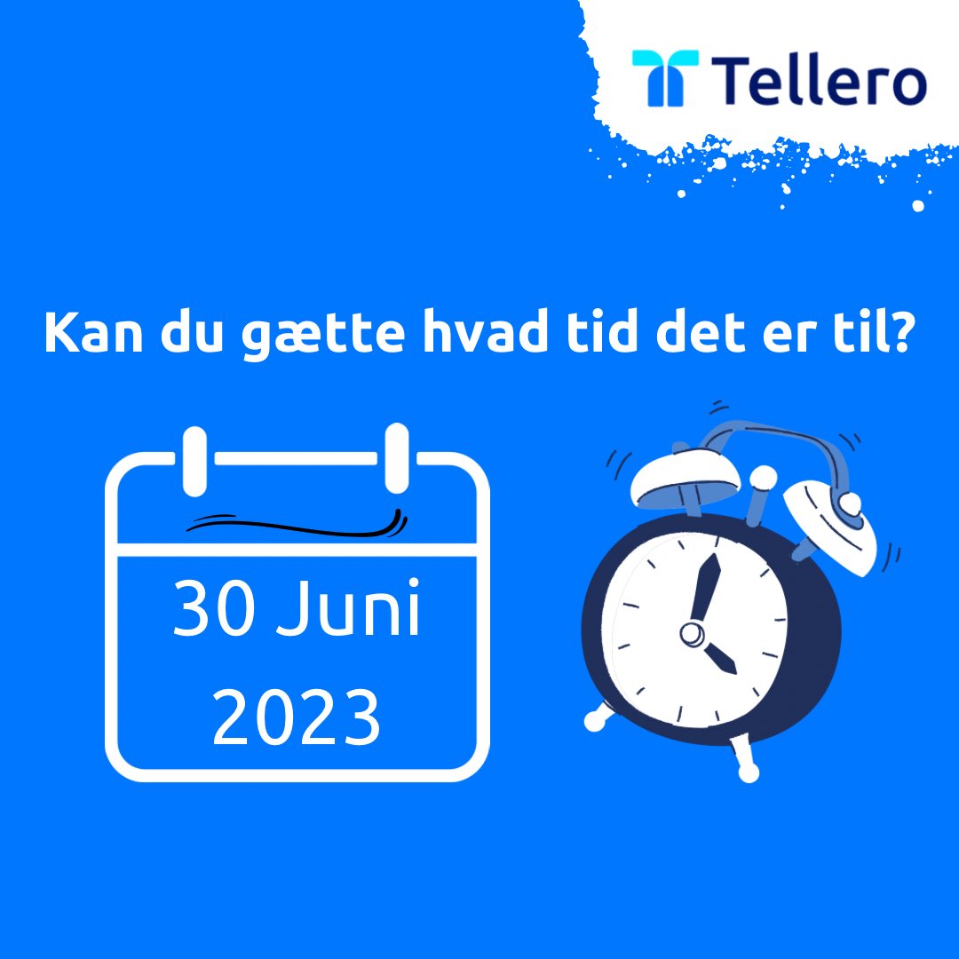 tellerogroup's tweet image. Kan du gætte hvad tid det er til? 👀

#tellero #automateit #regnskabsprogram #fintech #software #iværksætter #iværksætteri #iværksættere #regnskab #bogføring #revisor #denmark #danmark #entrepreneur #bogholder #accounting