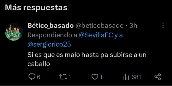DiegoJMontero2's tweet photo. Se puede ser rastrero y luego está este malnacido. Porque hay que ser muy hijo de la grandísima puta para hacer chistes sobre un tipo que se debate en estos momentos entre la vida y la muerte. Mucha fuerza para Sergio Rico y ojalá salga de ésta... https://t.co/ijmWh5ZKuE