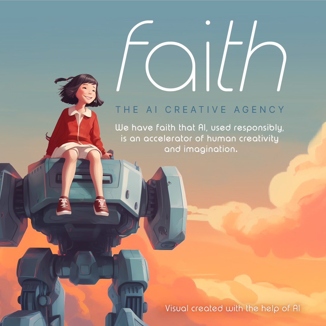 Presentamos faith, la nueva agencia creativa especializada en Inteligencia Artificial generativa del grupo <a href="/VCCP/">VCCP</a>.

En palabras de Michael Sudgen, CEO de faith: "tenemos fe en que la IA, utilizada responsablemente, será un acelerador de la creatividad e imaginación humana".