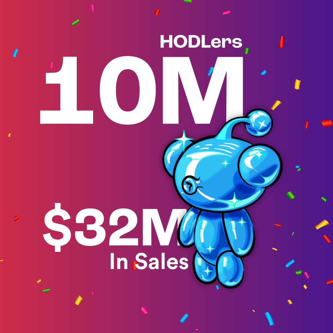 NalikesStudio's tweet image. $32M in NFT sales and 10M HODLers since the launch, for Reddit.

Probably Nothing!

#Buidl #BuidlInWeb3 #RedditNFTs #NFTProject