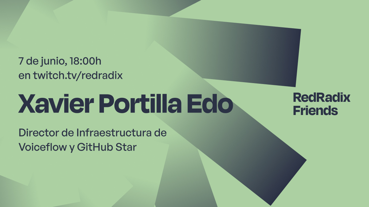 RedRadix's tweet photo. ¡Tenemos nuevo Friends! Uno que nos hace mucha ilusión ya que nos acompañará @Xavidop, quien, entre otras muchas cosas interesantes, es uno de los pocos representantes de GitHub Stars en España. Hablaremos del programa de @github y de mucho más el martes 7 de junio en Twitch. https://t.co/m8Fo76jH5j