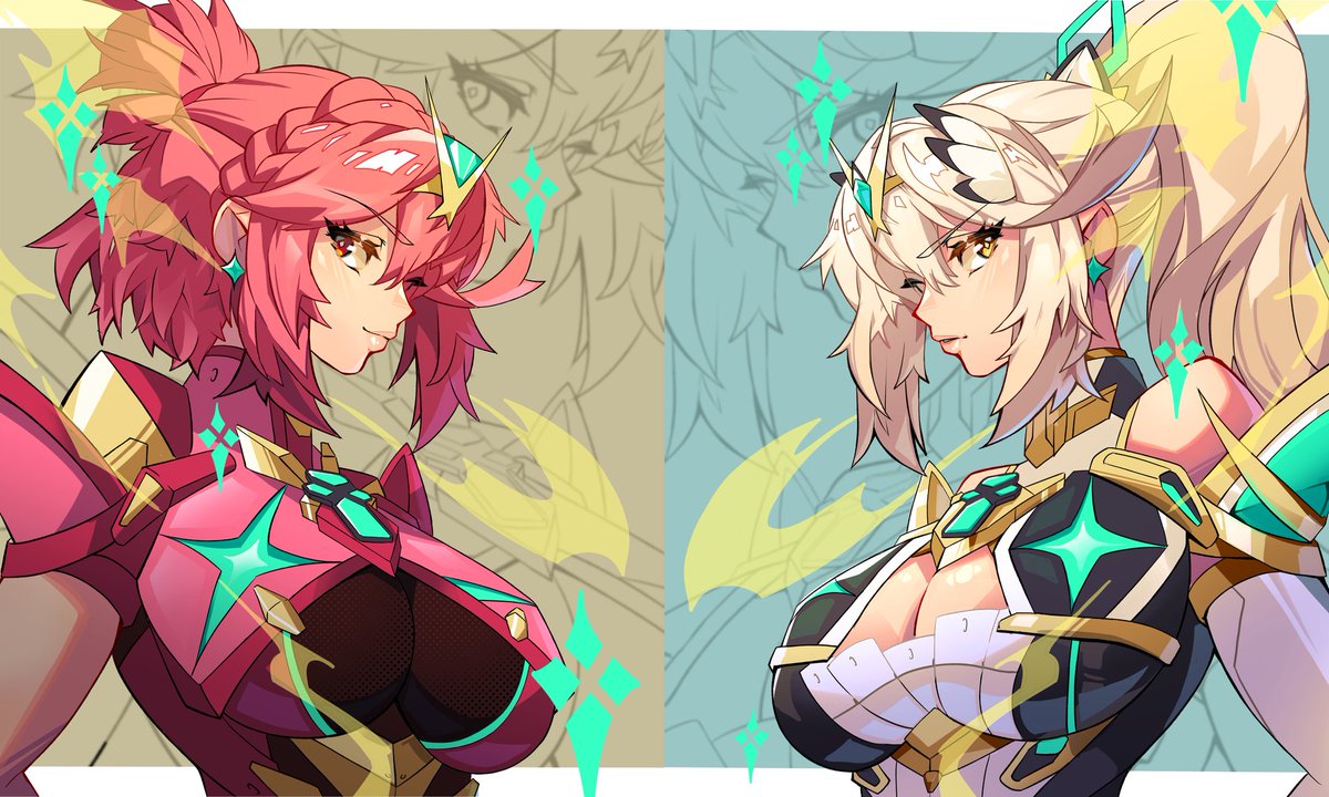 Pythra? Myra? Here's both aegis pieces I did put together!