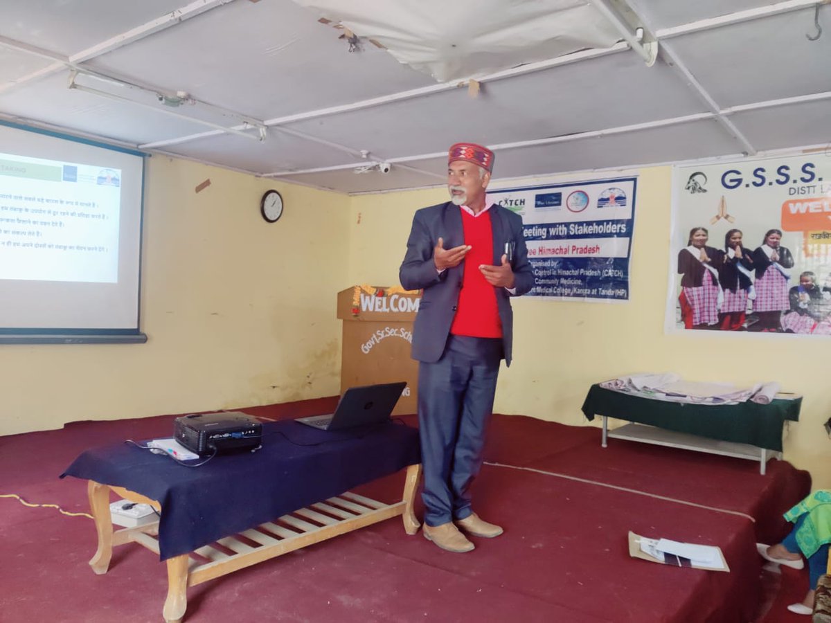 CDrpgmc's tweet photo. Block level meeting for Headmasters/Principals, of all Blocks of District Lahaul on 29th May 2023 to discuss “Tobacco Free Educational Institutions”.
@CMOFFICEHP
@TheUnion_TBLH
@WHO
@CTFKGlobal @nhmhimachalp https://t.co/SOMXABsf4X