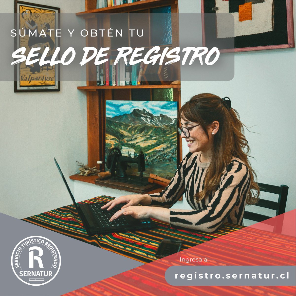 Si estás registrado en Sernatur, podrás participar en programas, ferias, campañas y acciones de difusión ✅ 
➕ Beneficios
➕Difusión
➕ Competitividad  
Formaliza tu empresa turística y obtén tu  ingresando a registro.sernatur.cl 🧑‍💻
¿Dudas? Contáctanos en 600 600 6066☎️