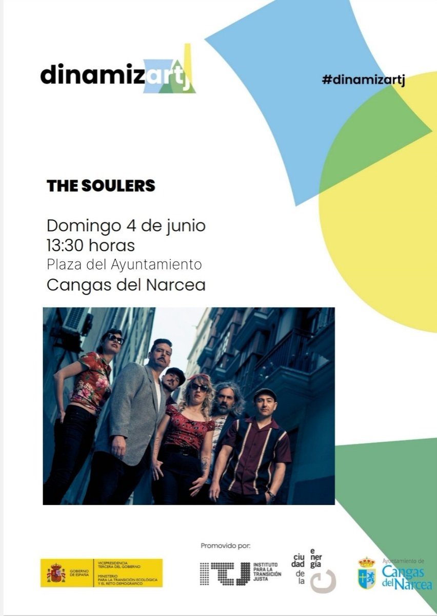 ⚠️ATENCIÓN, amig@s soulerers!! Cambiamos la ubicación del concierto de este próximo domingo: será en la Plaza del Ayuntamiento de Cangas del Narcea!!

<a href="/dinamizartj/">Dinamiz-ARTj</a>
<a href="/movusic/">Movusic</a>

#tsunamisouler #thesoulers #funkySoulers #groovesouler