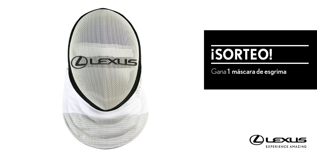 LexusSpain's tweet image. SORTEO | Haz RT y consigue una máscara de esgrima de @rfeEsgrima Bases Legales: bit.ly/3WI5DVm