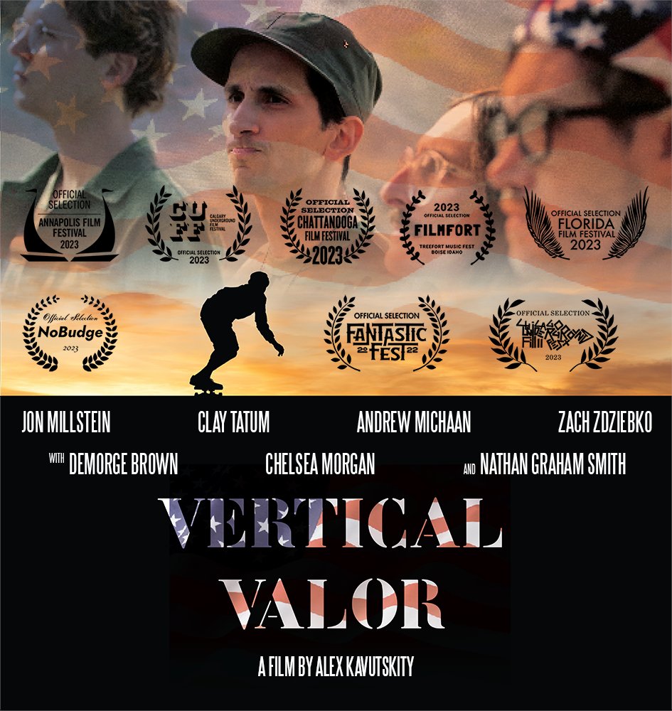 In honor of Memorial Day, Vertical Valor is now online. It was released on NoBudge on 4/20 and now public on Memorial Day. Truly a perfect little release strategy for our perfect little short that many of us sacrificed so much to bring to you. Please enjoy vimeo.com/831381814/