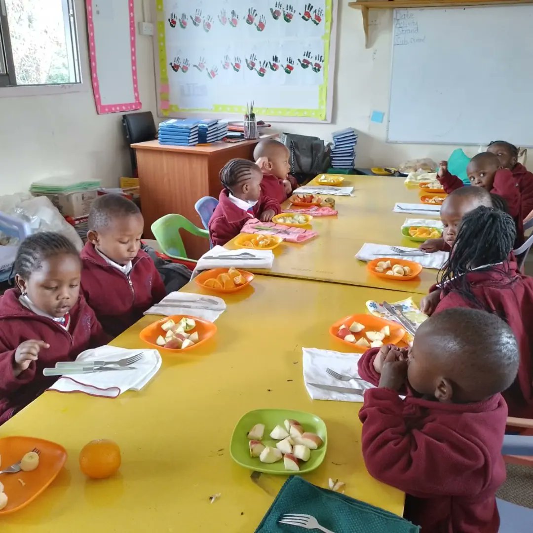 Nurturing Healthy Habits! Our reception learners embraced the joy of learning about fruits, hygiene, and table etiquette. This is to equip them  with essential life skills for a fruitful future! 

 #LifeSkillsForkids #miremaschoolke #miremaishappy #norootsnofruits