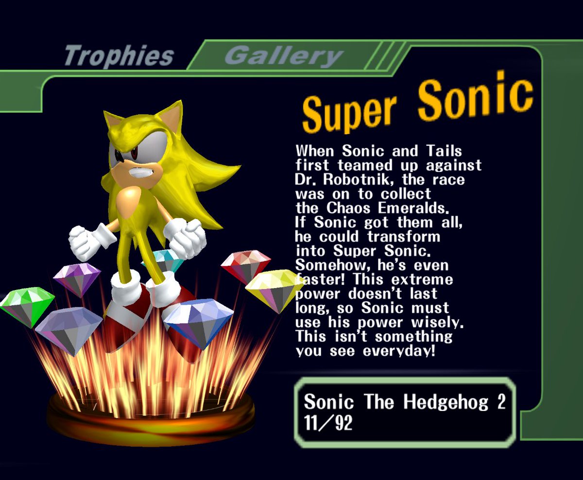 Before we get into today's trickery and festivities, we have one last #TrophyTuesday🏆 - it's the Super Sonic Trophy!

Thank you for following along with us on this months-long journey every Tuesday!
