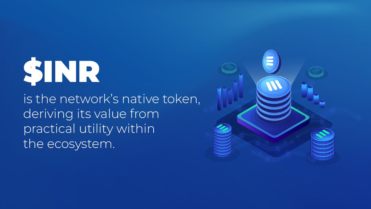 $INR is our network’s native token, deriving its value from practical utility within the ecosystem. 🌐

👉 Its purpose includes:

🔹Staking,
🔹Storage,
🔹Access,
🔹Validators &
🔹Grants.

You can find it at @HuobiGlobal, @BitMartExchange & @PancakeSwap! 💙