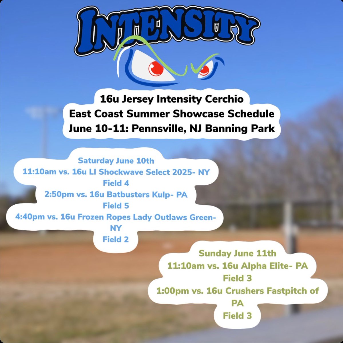 Let's Go! Come Check us out as we kick off our summer schedule.
