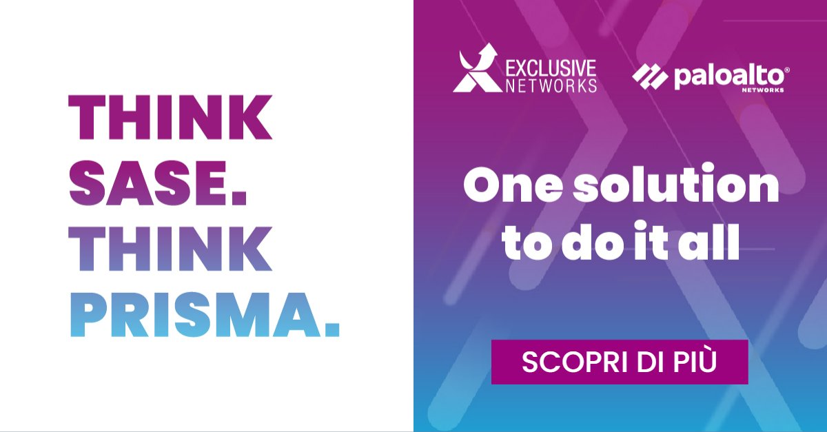 Prisma SASE è la soluzione completa di @PaloAltoNtwksIT che combina sicurezza, SD-WAN e la piattaforma ADEM in un unico servizio #cloud gestito.

Scopri tutti i vantaggi e tutte le caratteristiche di #PrismaSASE  👉lnkd.in/eXnMBHhC