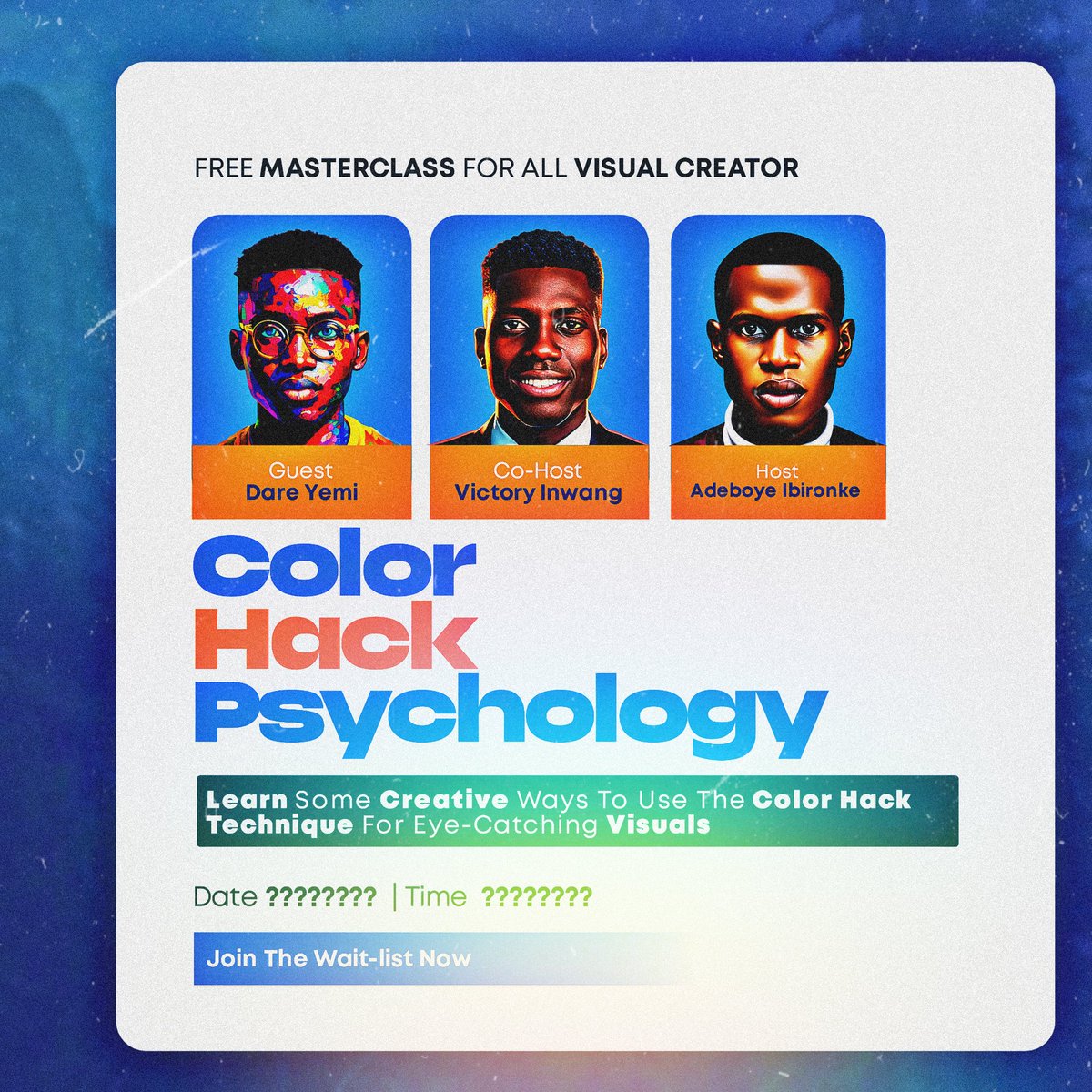 IbironkeAdeboy4's tweet image. *Are you tired of using the same old color schemes in your designs?*

*Are you tired of Creating More Mesmerizing visual content?*
@realdareyemi1 @InwangVictory 
The two guru will be cutting out soap for us
Link in my Bio
#allcreators #visuals #visualcreator