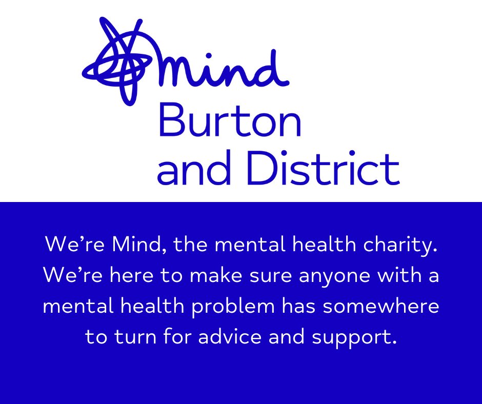 BurtonMind's tweet photo. Good Morning!
We are your #LocalMind, we are working to make sure that everyone who needs support for their mental health has access to it!
Find out more about who we are here -> https://t.co/BuH6s8PJqR https://t.co/V1xfMD1NIm