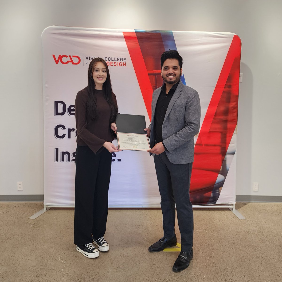 VCAD's tweet image. Congrats to #VCADgrad Kacie A., our Marketing and Merchandising for Fashion grad who is now employed with @27_Boutique! 

Check out our other student achievements here: bit.ly/3wNiwB5

#employed #milestone #myvcad #vcadvibes #happygrad #fashioncareers