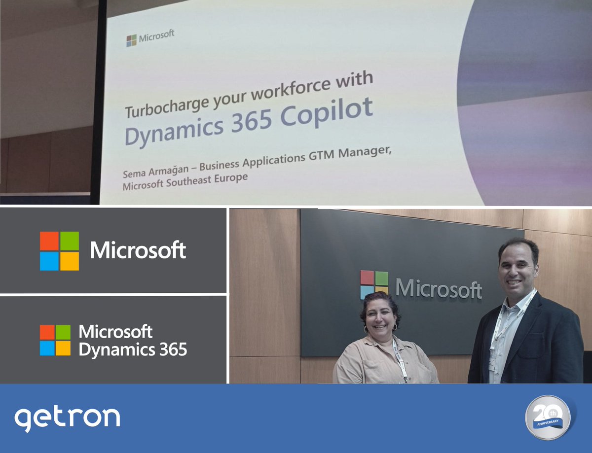 GetronCorp's tweet photo. 👂Did someone say #ArtificialIntelligence?
Where ideas are exchanged on how #AI technologies can be applied in your business, #TeamGetron is there!
This day last week, Getron was at #MS Dynamics Copilot introduction event in Microsoft’s Istanbul office. #OpenAI #Microsoft #SCM https://t.co/sgkCJaN5yM