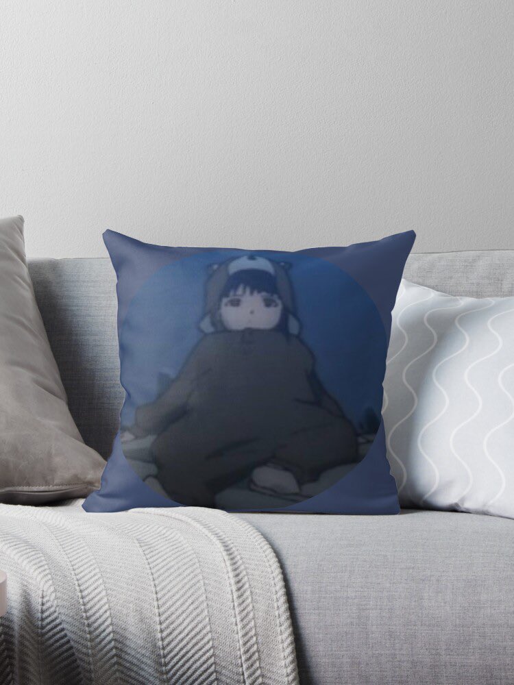 Lain is SULKING throw pillow :P #SerialExperimentsLain