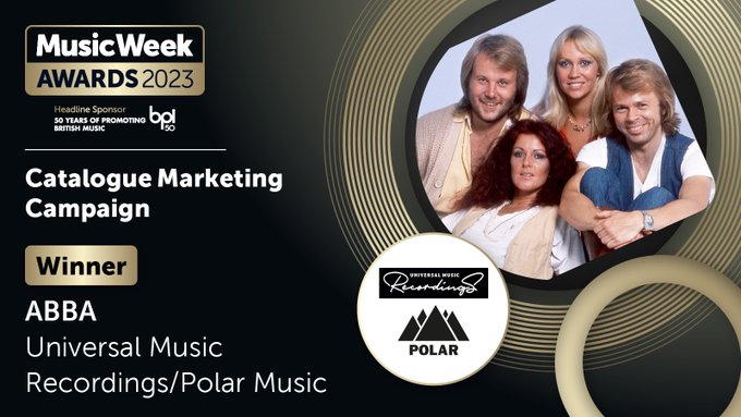 YesPleaseProds's tweet image. Big News! Our video work for 'ABBA Gold' won Music Week's Catalogue Marketing Campaign at last week's awards! 🏆
#abba #musicmarketing #musicindustry #creativeagency