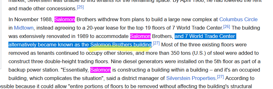 d3nyal's tweet image. Building 7 informally was known as the Salomon building
- (Solomon's Temple)…