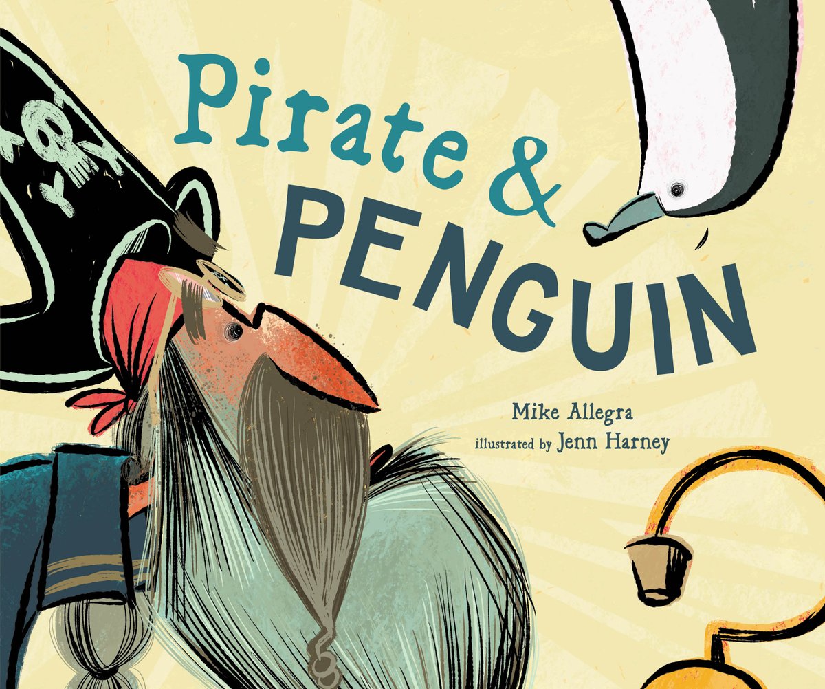 Happy publication day to PIRATE & PENGUIN by Mike Allegra and @jennharknee!! What happens when a pirate, hoping for a parrot, stumbles upon a bird of a duller plumage? Hilarity! On sale now!