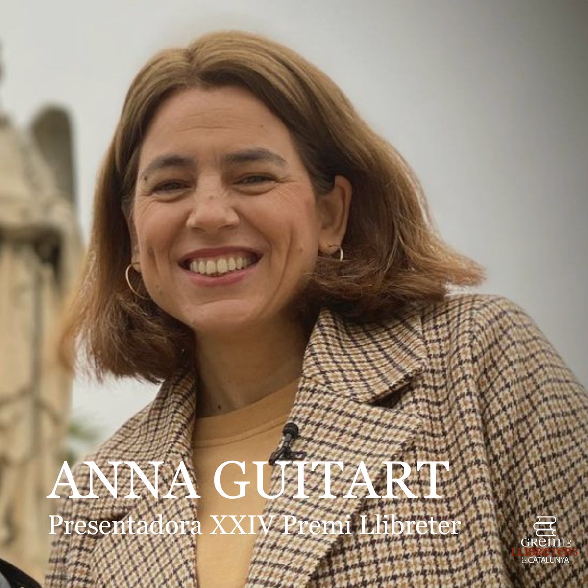 Gremi de Llibreters de Catalunya (@llibreterscat) on Twitter photo Ens fa molta il·lusió anunciar-vos que l' <a href="/annaguife/">Anna Guitart</a>, periodista cultural, serà l'encarregada de presentar la gala del XXIV <a href="/PremiLlibreter/">Premi Llibreter</a> ! 👏🏻
La festa serà el proper 8 de juny a <a href="/parallel62bcn/">Paral·lel 62</a>.
Moltes felicitats Anna!
#llibreries #Catalunya Ens fa molta il·lusió anunciar-vos que l' <a href="/annaguife/">Anna Guitart</a>, periodista cultural, serà l'encarregada de presentar la gala del XXIV <a href="/PremiLlibreter/">Premi Llibreter</a> ! 👏🏻
La festa serà el proper 8 de juny a <a href="/parallel62bcn/">Paral·lel 62</a>.
Moltes felicitats Anna!
#llibreries #Catalunya