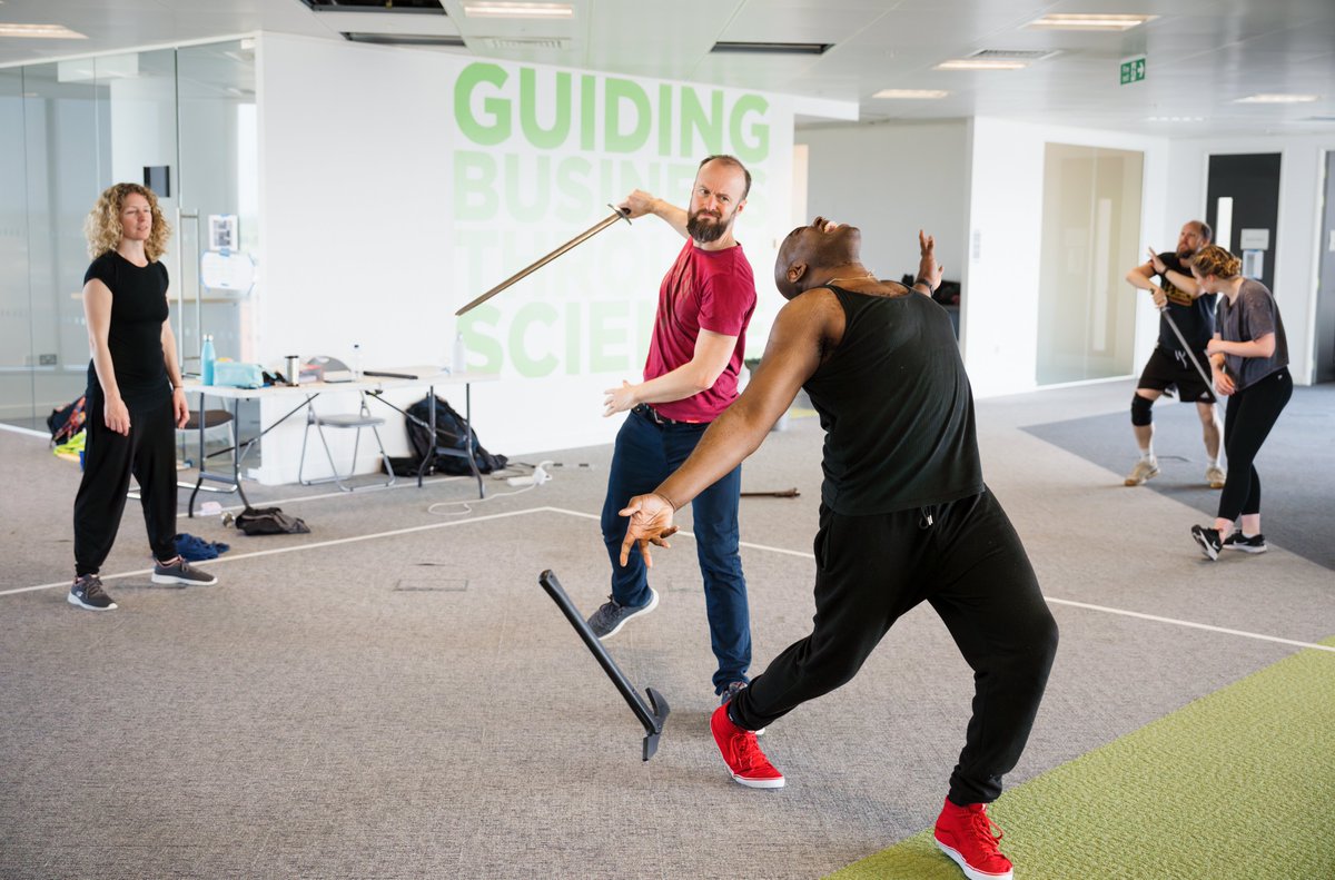 Henry I in rehearsals 👑

We can't wait to see how this plays out in The Great Hall, Winchester, in July!

#HenryI #RabbleHenryI #theatre #hellowinchester