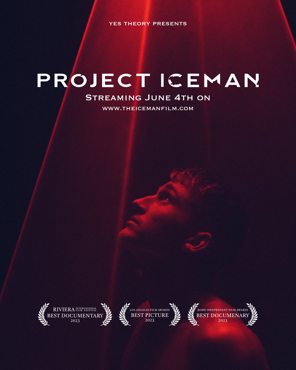 anders_hofman's tweet photo. Project Iceman is available for streaming on June 4th at https://t.co/8974Ujx7Px!
#limitationsareperceptions
#projecticeman https://t.co/pubV4OvGAg