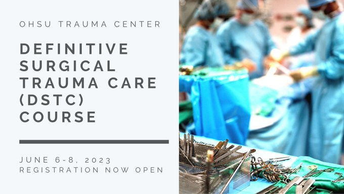 We are 7 days away from the start of our 2023 DSTC Course... @Traumacenters @iss_sic