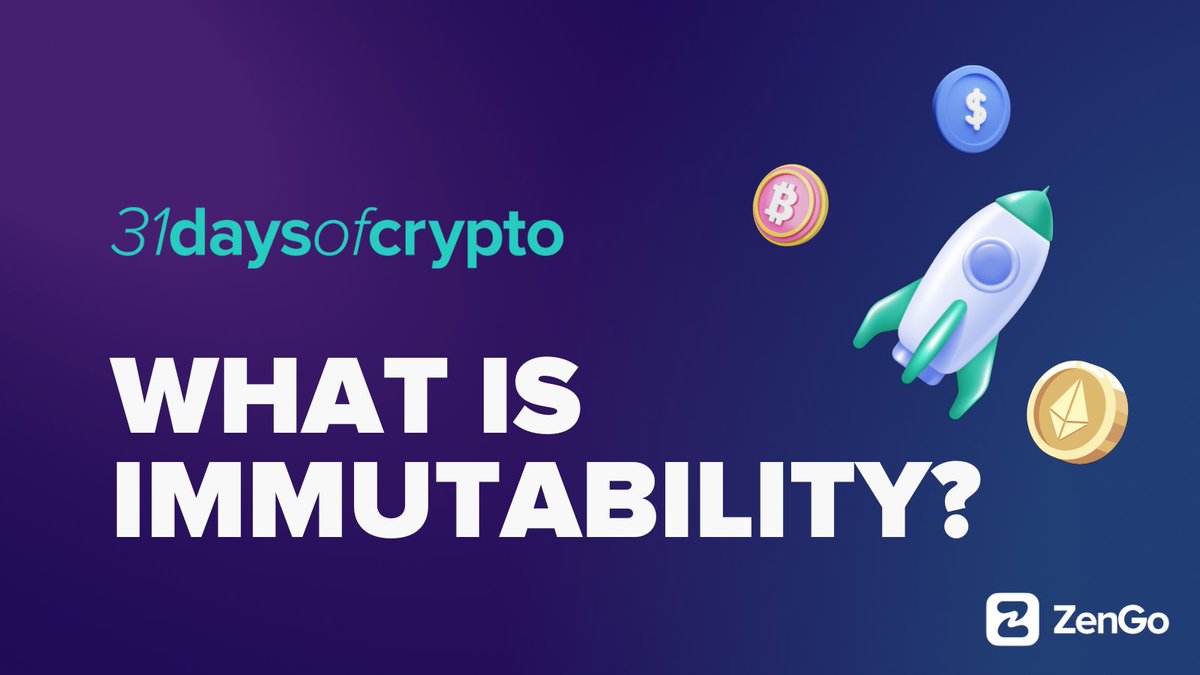 ZenGo's tweet image. What is #Blockchain #Immutability?

Immutability refers to the characteristic of data being un-alterable once it has been recorded on the blockchain. This is made possible with cryptographic algorithms that secure data and ensure that it cannot be tampered with.

Because of this