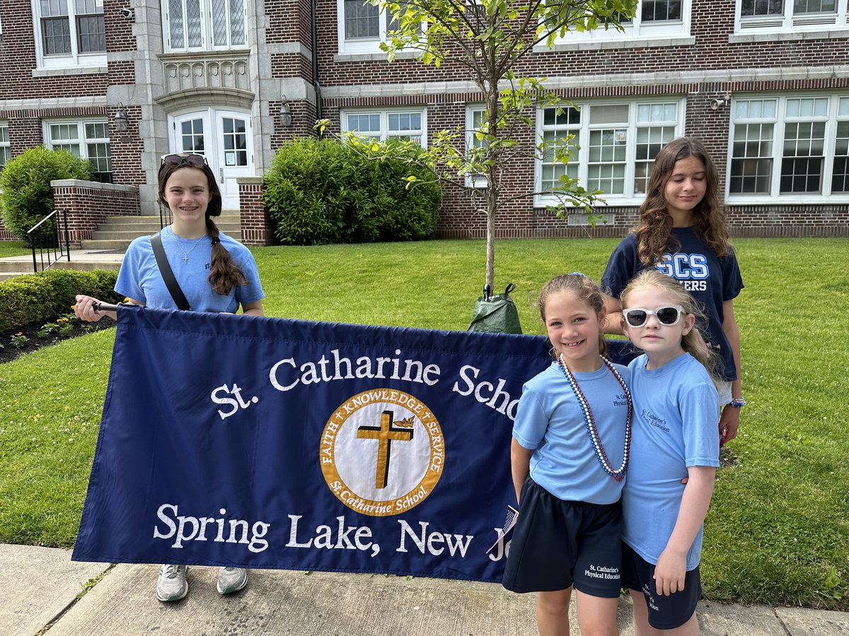 Representing SCS at the wonderful Spring Lake Borough Memorial Day parade yesterday with these great students!