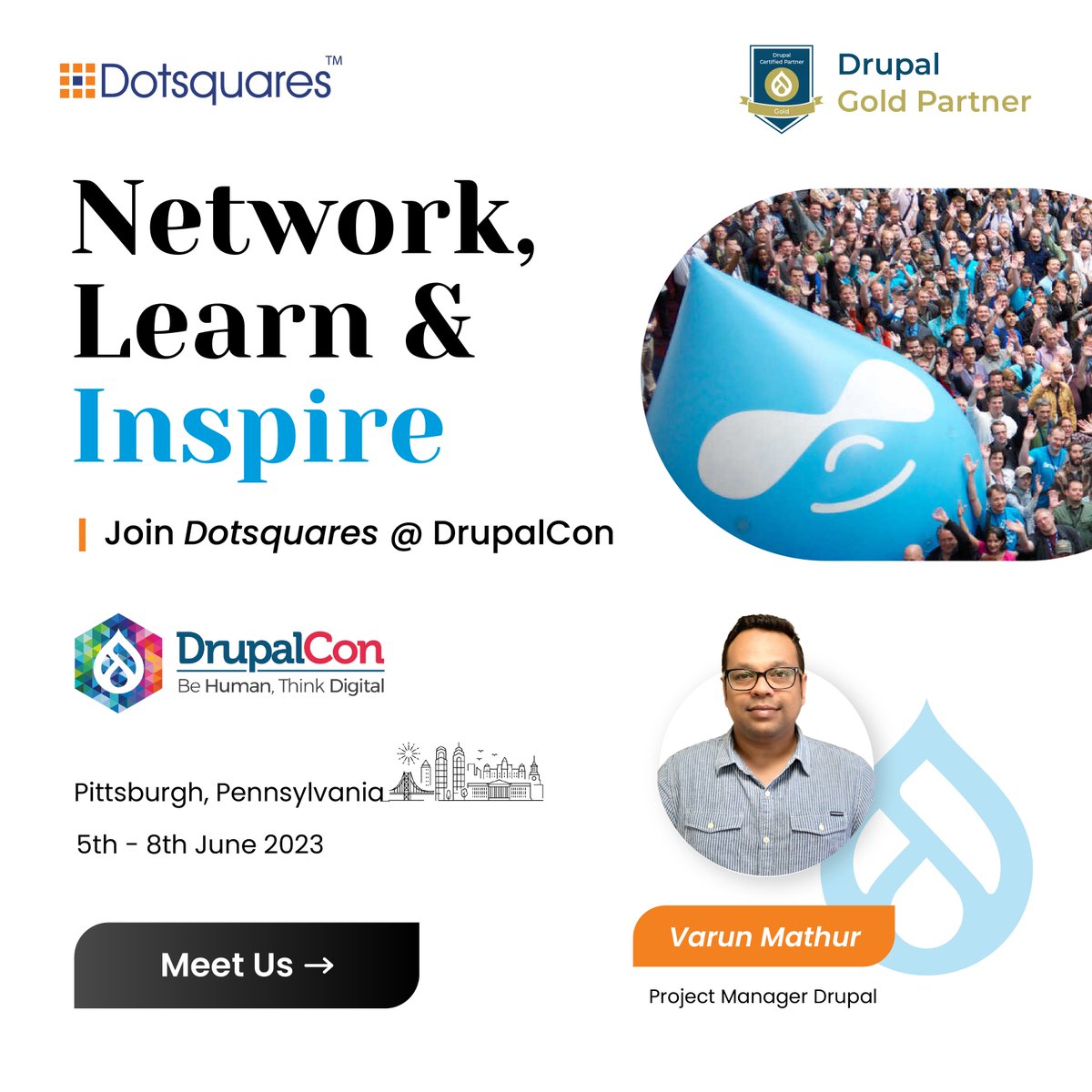 dotsquares's tweet image. Dotsquares is excited to announce we are coming to DrupalCon in Pittsburgh!
Stay ahead of the curve and book a meeting with Drupal Expert Mr. Varun Mathur - hubs.li/Q01RzcR70
#Drupal #DrupalCon #DrupalCon2023 #Pittsburgh #ITCompany #Networking #LetsMeet #BookMeeting