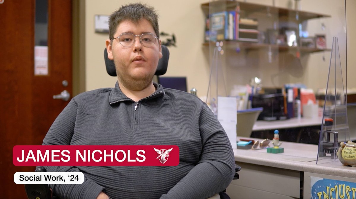 BSUFoundation's tweet photo. The @BallState Office of Disability Services prides itself on providing constant individual support to its students. 

Listen to Director of Disability Services Courtney Jarrett and class of 24' student James Nichols share the impact of the office. #WeFly 
https://t.co/PkvRFgU9cS https://t.co/9hvQn2SjQ2