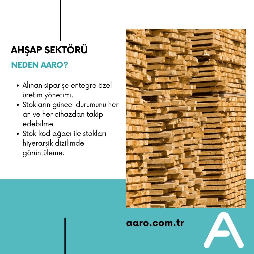 Aaro ahşap sektörüne özel çözümler sunmaktadır.Detaylı bilgi için aaro.com.tr'yi ziyaret edebilirsiniz. #işemri #maliyetanalizi #depoyönetimi #üretim #serilottakibi