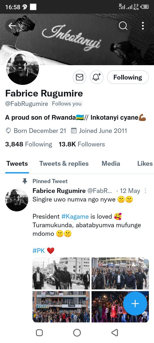 Narinyitegereje igihe kinini kwl 
Thanks humble mn <a href="/FabRugumire/">Fabrice Rugumire</a> 🙏