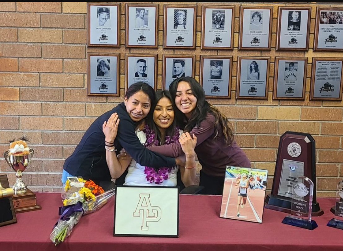 HartnellAthletc's tweet photo. Congratulations to Sofia Camacho on accepting a scholarship to continue her academic and athletic career at Azusa Pacific University. 

@CollegeTf    #pantherpride https://t.co/zl6WYI8d0H