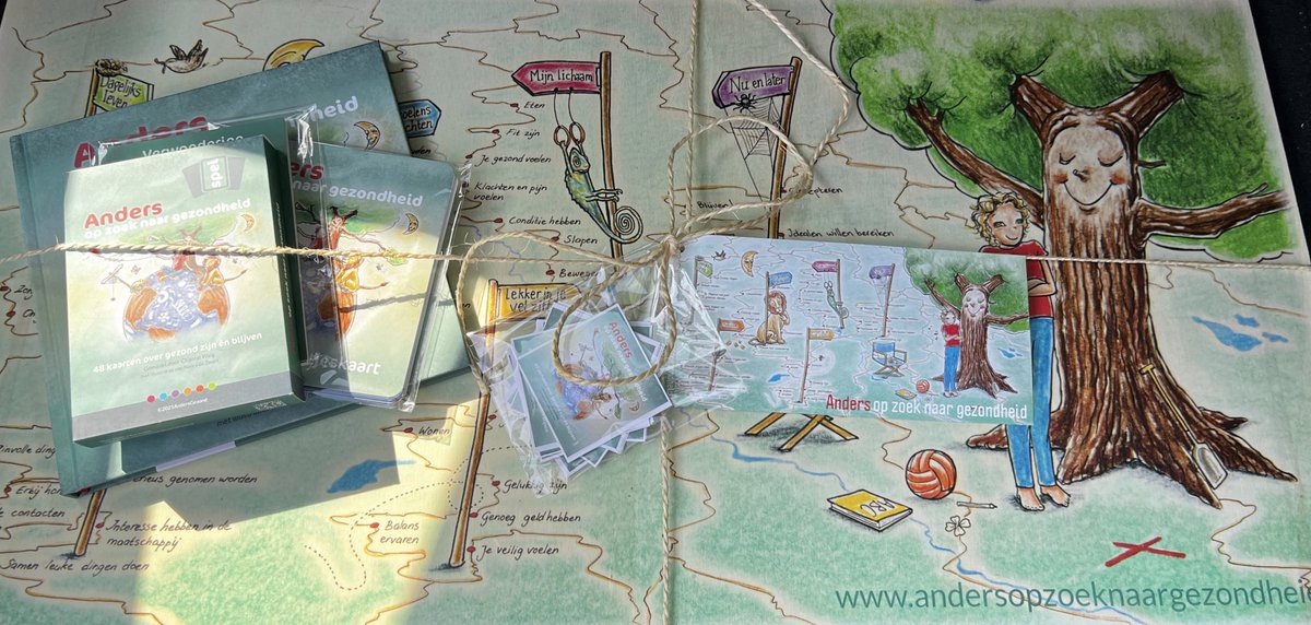Wil je op een andere manier meer aandacht voor alle aspecten van Positieve Gezondheid in je praktijk? Wie weet is een schatkaart op hout uit het boek ‘Anders op zoek naar gezondheid’ dan wel iets voor jou? Voor meer informatie chantal@andersgezond.nu