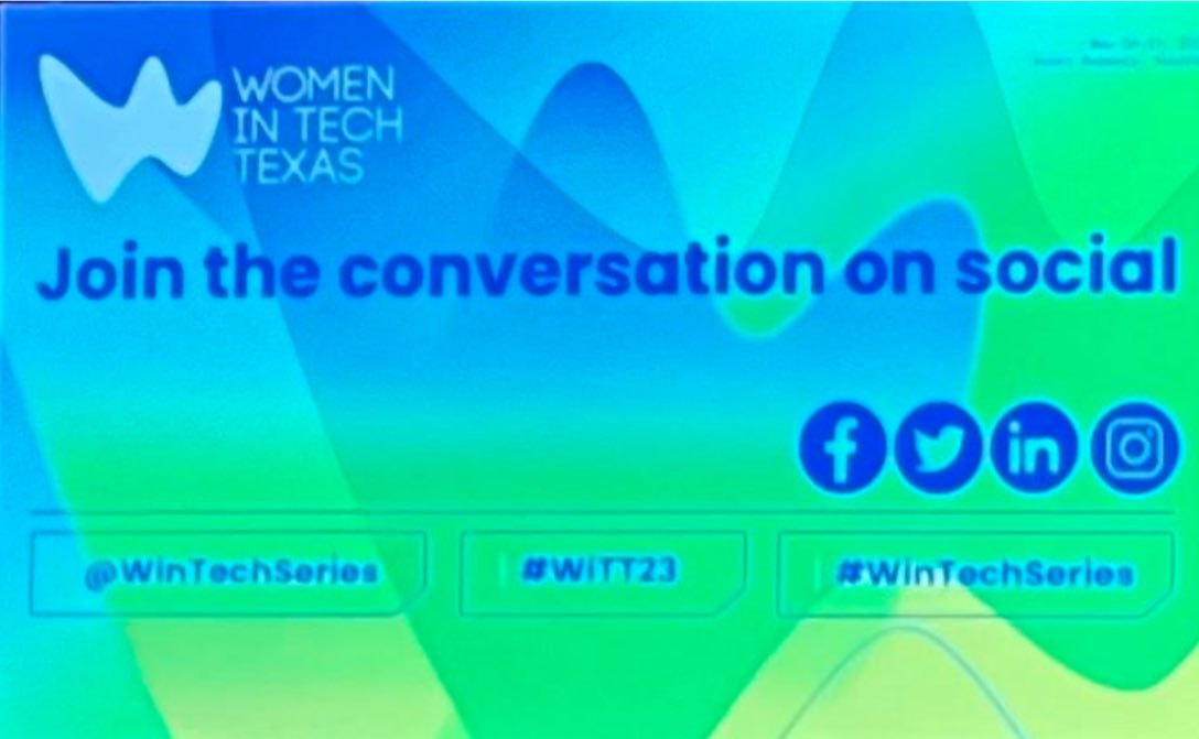 E2EUserResearch's tweet photo. The Women In Tech conference is happening now! Join in on the conversation and stay up to date by following @WinTechSeries and #WITT23 #WinTechSeries https://t.co/ZHJGNkKeNR