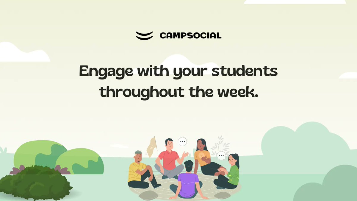 Camp Social can be your go-to virtual classroom, allowing you to connect and engage your students when it best suits you.

#bringingpeoplecloser #sharingideas #growingtogether #cocreate #holdspace #borderless #leadership #getinspired #expandhorizons #virtualclassroom