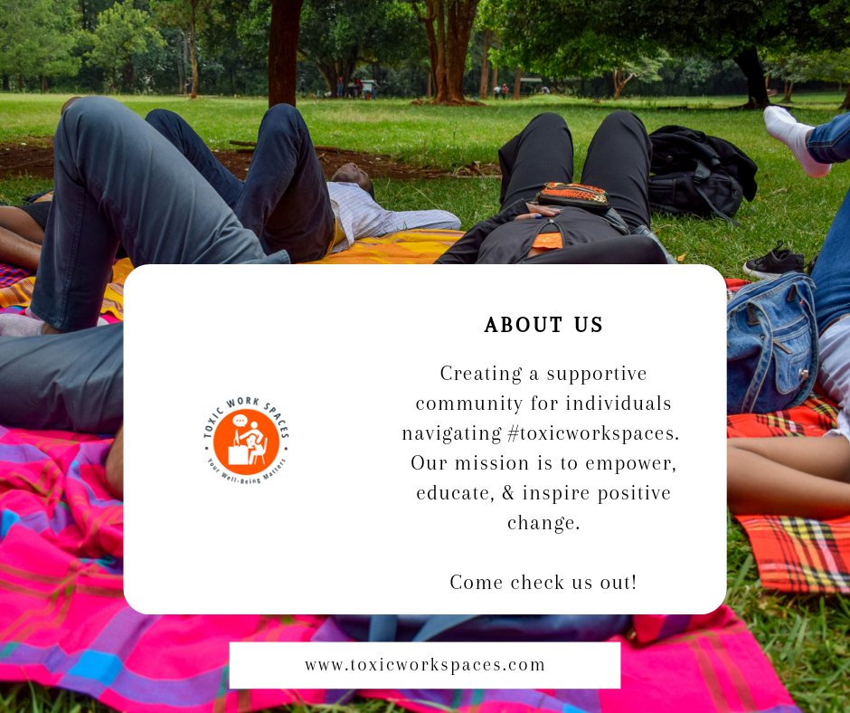 toxicworkspaces's tweet photo. Exciting news!
We've revamped our bio.
Introducing our new focus on creating a supportive community for individuals navigating #toxicworkspaces.
Our aim is to empower, educate, & inspire positive change.
Check us out 🤗 https://t.co/zQMqxCunlz