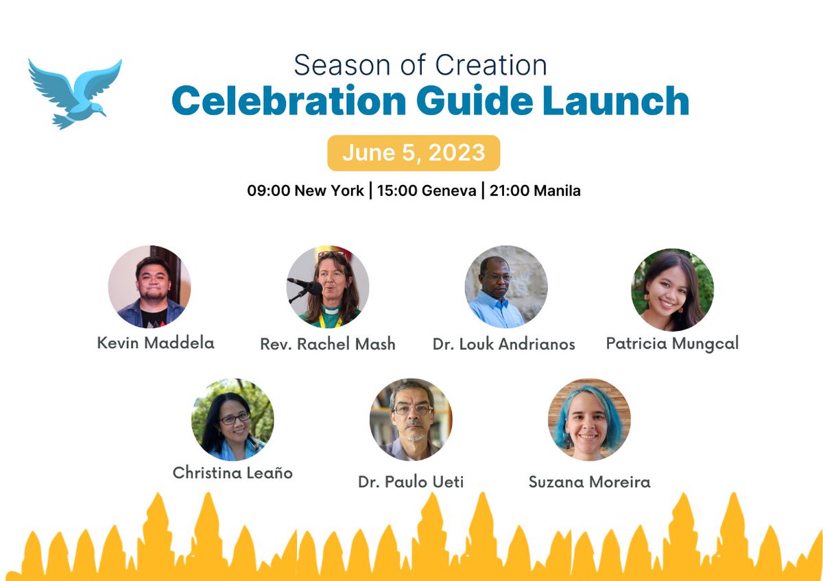 Celebrate the Season of Creation with Us! 🤩
Join the Celebration Guide Launch on June 5th, 2023!

 ➡️ seasonofcreation.org

#SeasonOfCreation #MightyRiver