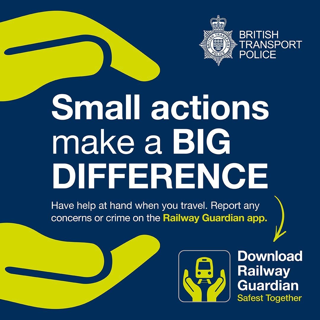 Ever wondered what to do if you witness harassment on the railway?

Download the Railway Guardian app for advice on how to intervene safely and tools to help you report issues.

@communityrail

#SeeItSayItSorted #SpeakUpInterrupt