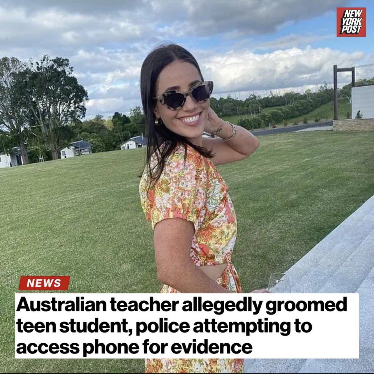 Chelsea Jane Edwards, 28, a teacher at Indooroopilly State High School in Brisbane, Australia was charged in March with two counts of grooming and one count of indecent treatment of a child under 16. ⬇️
#GroomerCult #GroomingReport