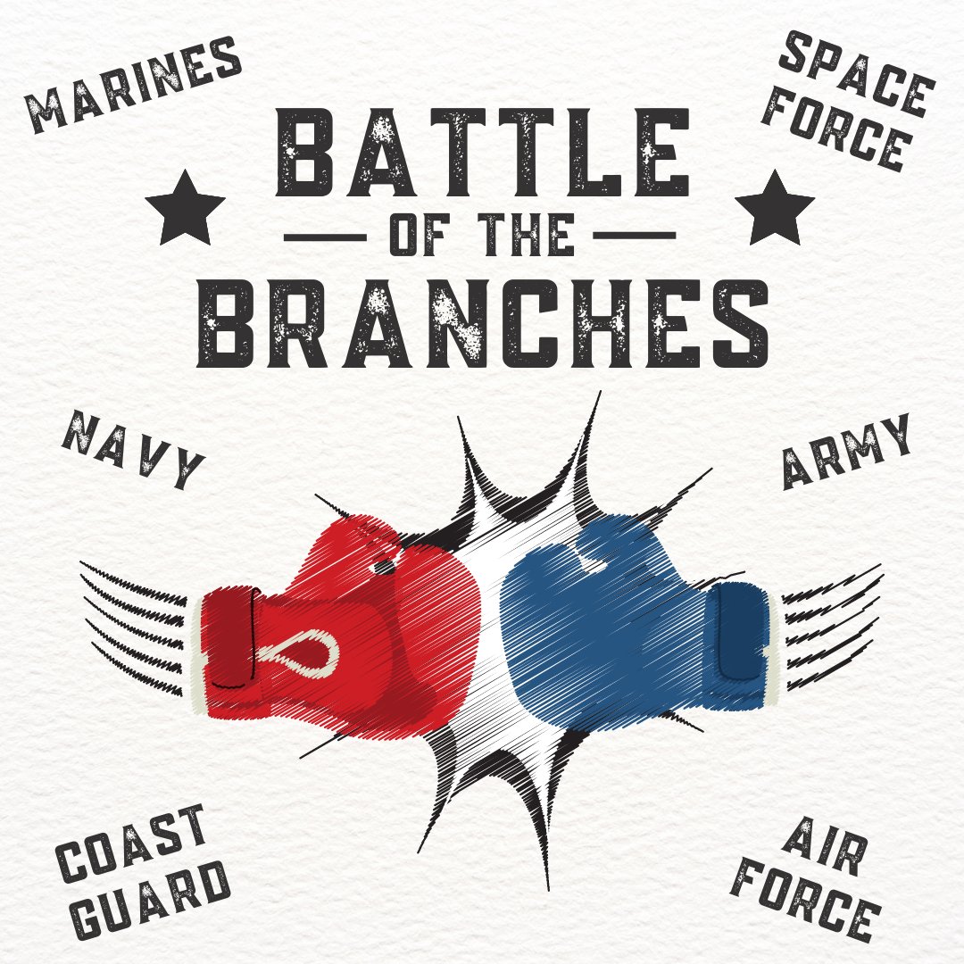 🥁 Drumroll please... It's time for the Battle of the Branches! 🥁 

Comment or retweet with the service branch where you served or currently serve. Who will come out victorious?!

#ThisWellDefend #SemperFi #NonSibiSedPatriae #AimHighFlyFightWin #SemperParatus #SemperSupra