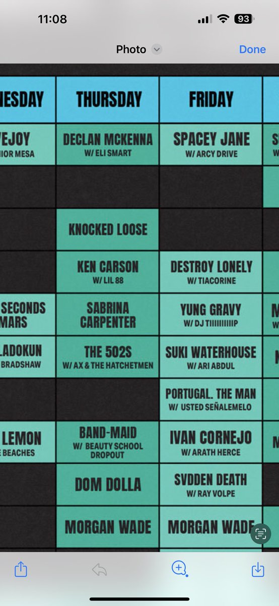 SABRINAS DOING AN AFTERSHOW FOR LOLLA WHAT