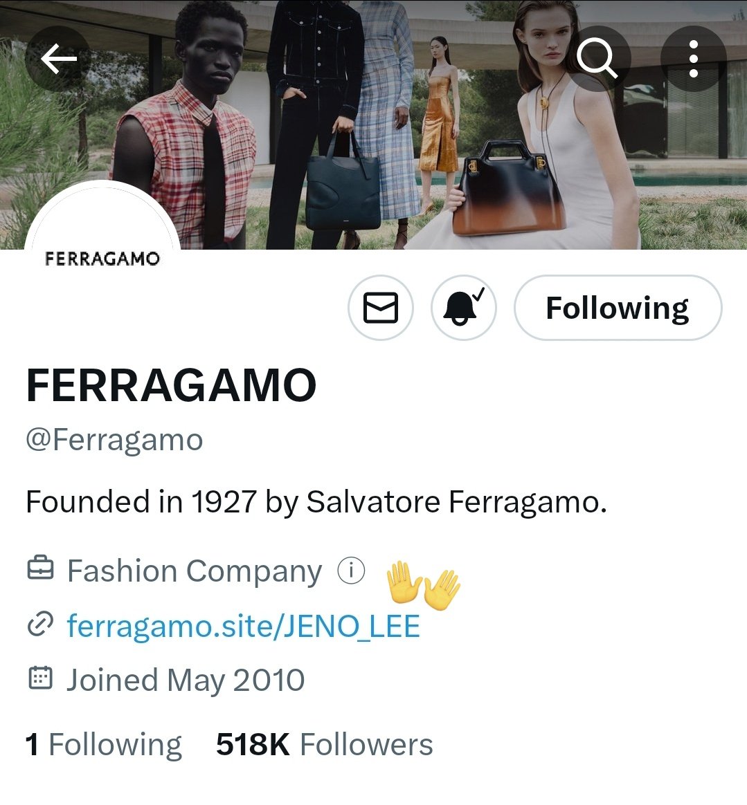 ferragamo is really doing all of their best to promote jeno as the brand's first global male brand ambassador 🥹

he's even linked on twitter profile!
🖇 ferragamo.site/JENO_LEE

#FERRAGAMOxJENO
#JENOxFERRAGAMO
#JENOLEE