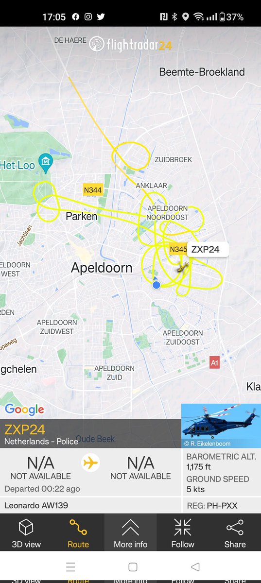 So, this is weird. #flightradar #apeldoorn