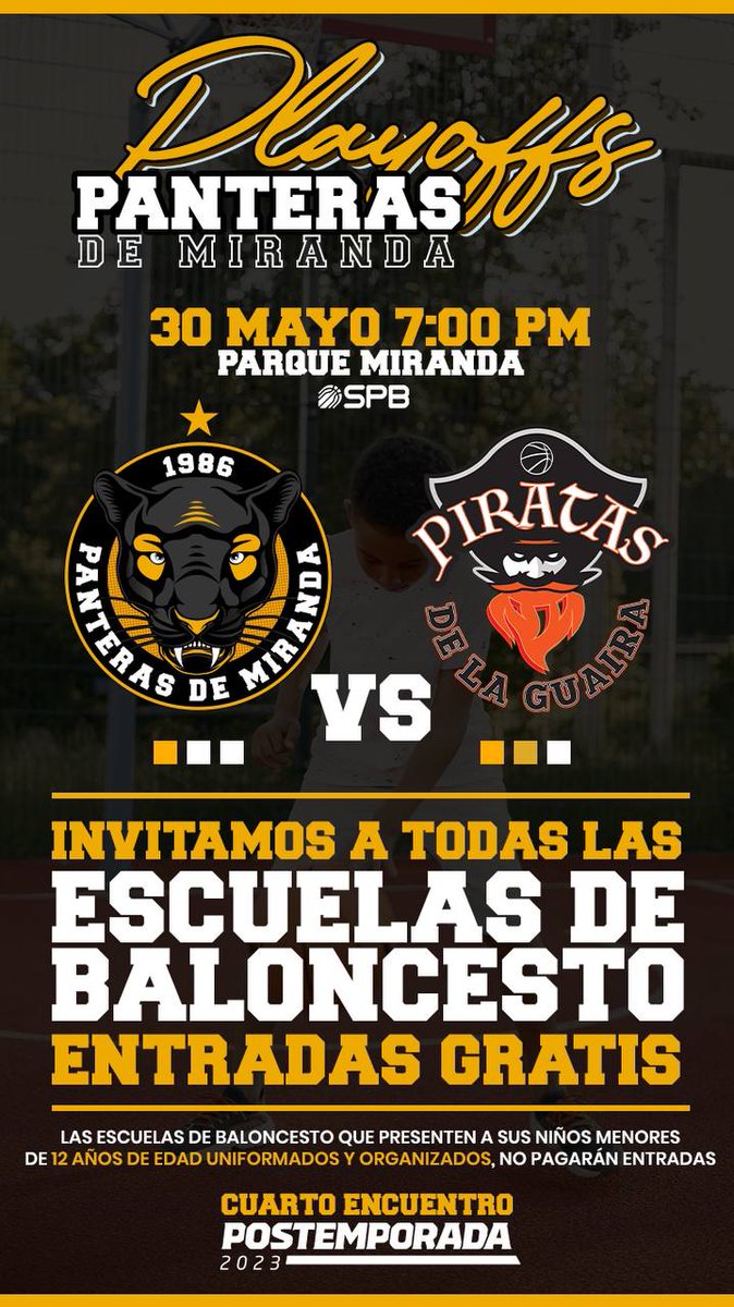 Seguimos en la lucha 

Panteras de Miranda vuelve a la acción en búsqueda de igualar su serie de postemporada contra Piratas y necesita el máximo apoyo de su gente. 

Ven y acompáñanos!

🏟️ Parque Miranda
🕖7:00pm

#LosQueMandanEnMiranda