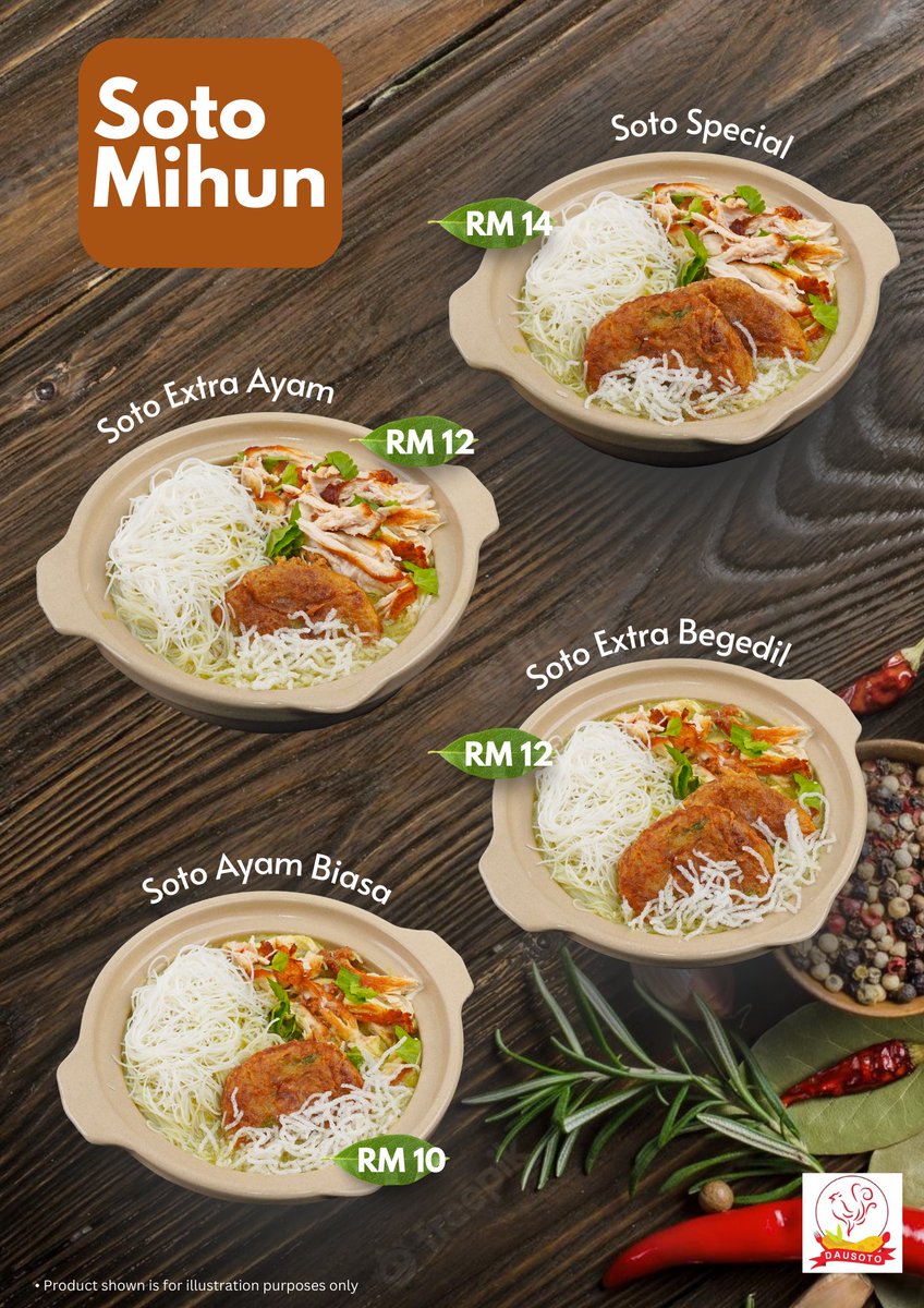 dausoto's tweet photo. Hai semua. Kami akan mula berniaga di sini esok(31.5.2023). Boleh waze Caltex Lestari Perdana. Jom geng cuba produk baru di pasaran ni. Boleh tengok ig kami untuk tahu feedback customer yang dah pernah makan soto kami. Insha Allah memang tak jumpa di tempat lain. Ayuhh✨️😊💪 https://t.co/HF4fWs1UVA