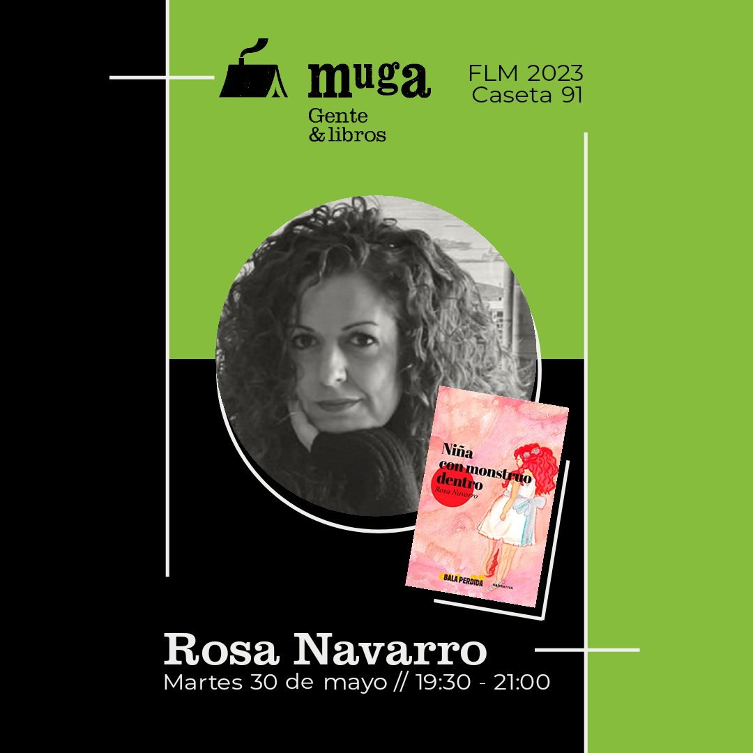 mugalibros's tweet photo. Amigui! Esta tarde os espera @RosaNavarroR ! Es un placer tener autoras de la casa de @balaperdidaed https://t.co/ZK4HrgMXy8
