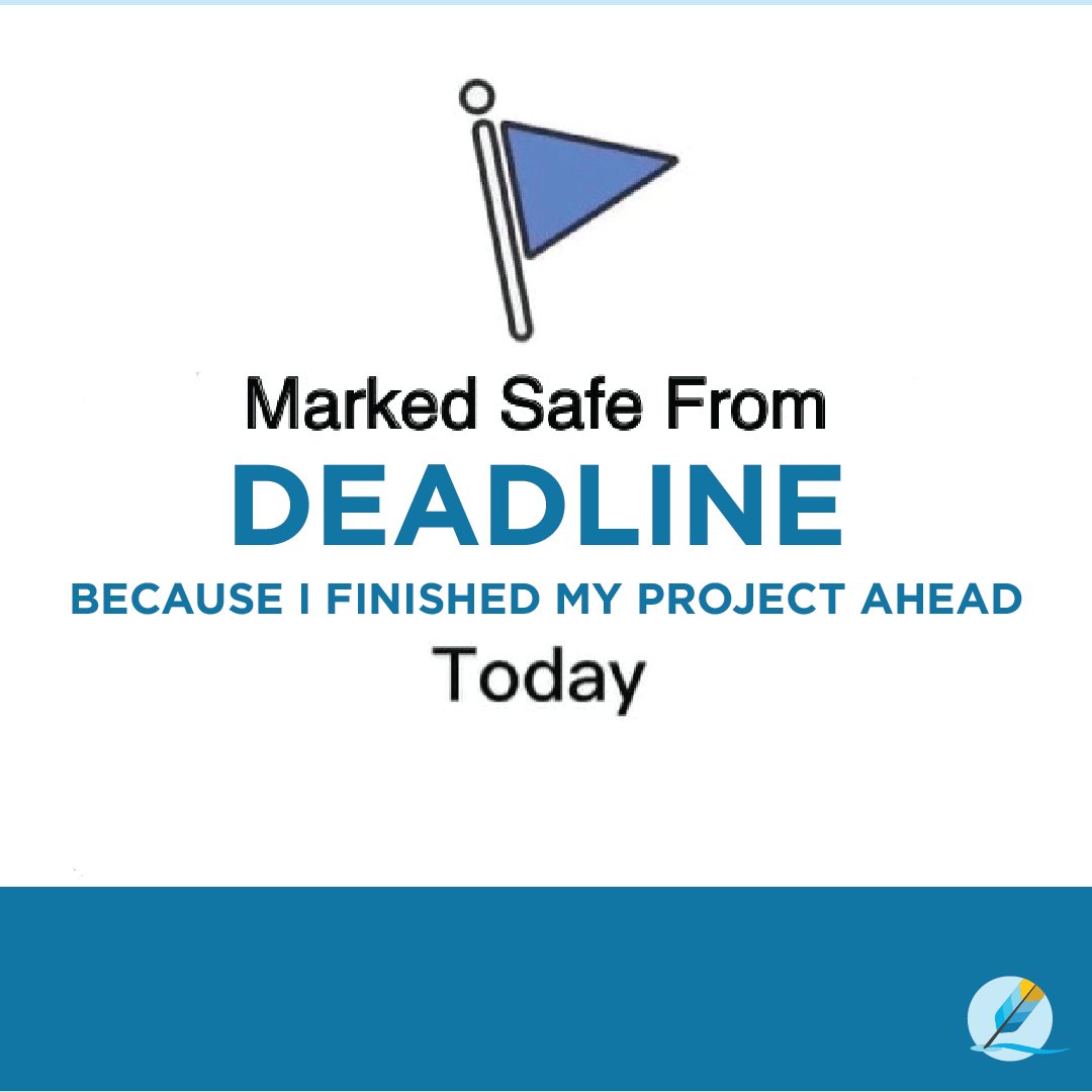 HomeworkHelpInc's tweet image. Never wait until the last minute to get stuff done so you're always safe!